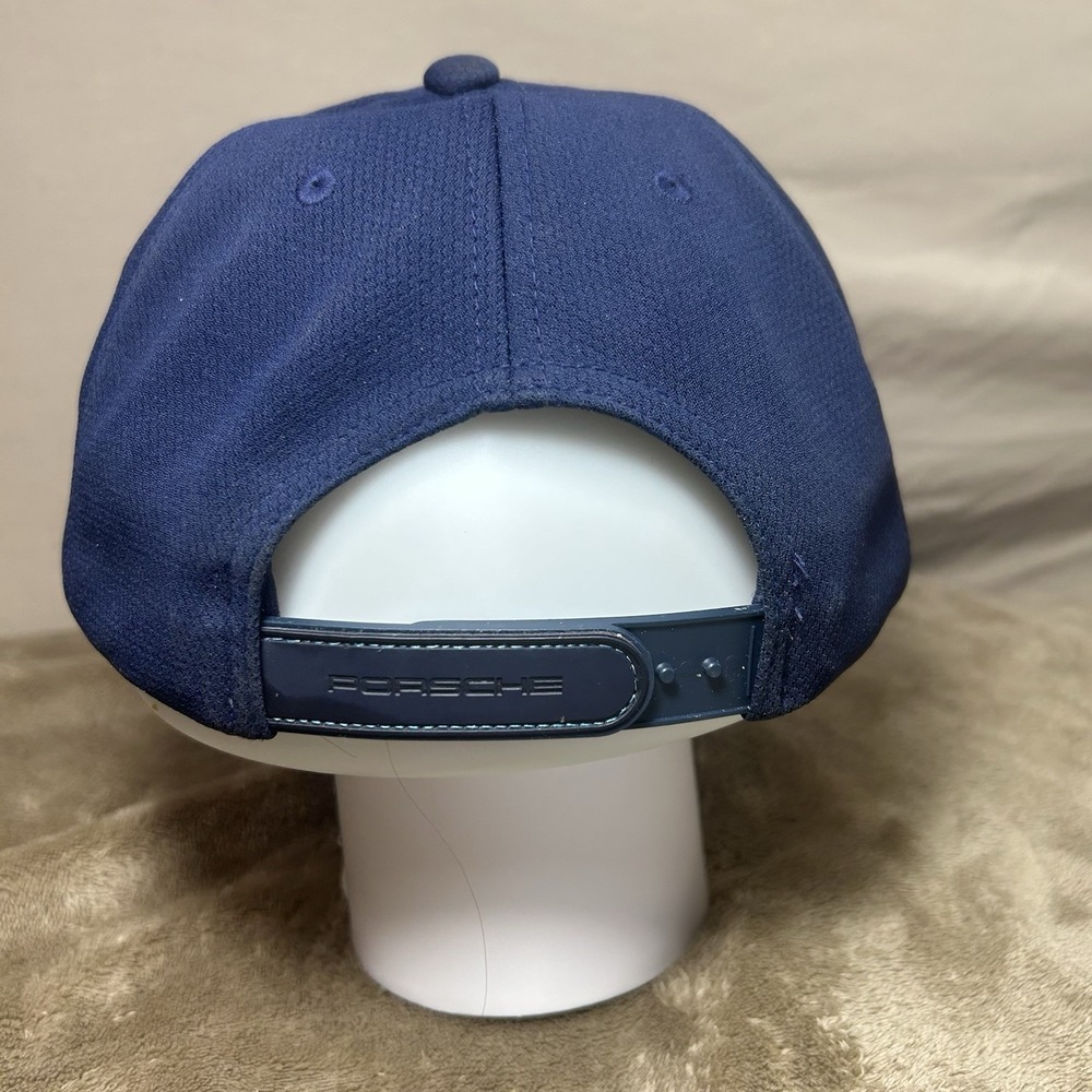 Official Porsche Lifestyle Performance Baseball Cap Navy Blue Snapback - Picture 2 of 7